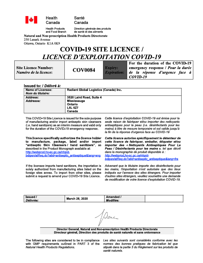 COVID-19 Site License